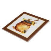 Niedliche Honigbienen Zuhause Fliese (Seite)