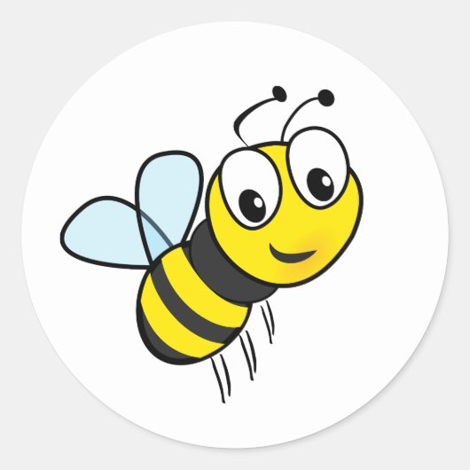 Niedliche Honigbienenaufkleber-Umschlag Aufkleber (Vorderseite)