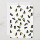 Niedliche Honigbienendusche Einladung (Rückseite)