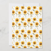 Niedliche Honigbienendusche Einladung (Rückseite)