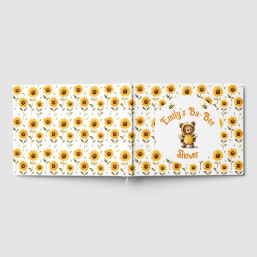 Niedliche Honigbienendusche Gästebuch (Voll)