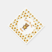 Niedliche Honigbienendusche Serviette (Ecke)