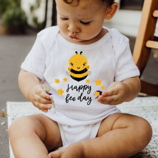 Niedliche Honigbienengelbe Sterne | Baby Bodysuit Baby Strampler