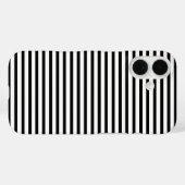 Niedliche horizontale Streifen in Schwarz/Weiß, mo Case-Mate iPhone Hülle (Rückseite (Horizontal))