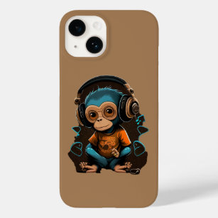 Niedliche Hörmusik des Affen, musikalischer Affe Case-Mate iPhone 14 Hülle