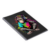 Niedliche Hörmusik des Affen, musikalischer Affe Notizblock (Rechte Seite)