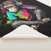 Niedliche Hörmusik des Affen, musikalischer Affe Sherpadecke (3/4)