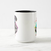 Niedliche Hörmusik des Affen, musikalischer Affe Tasse (Zentrum)