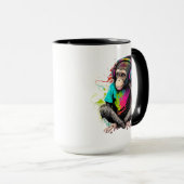 Niedliche Hörmusik des Affen, musikalischer Affe Tasse (VorderseiteRechts)