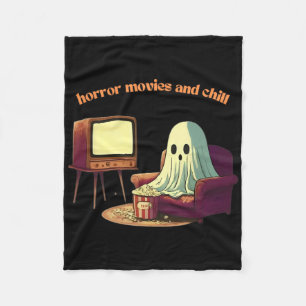 Niedliche Horror-Filme und Chill Halloween-Geist Fleecedecke