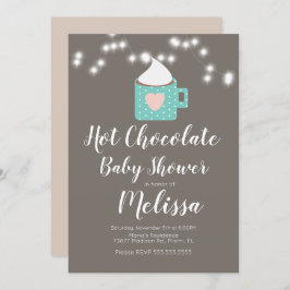 Niedliche Hot Chocolate Campfire Tasse Kinderdusch Einladung