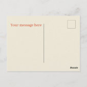 Niedliche Hotdog-Anbieter fügen eine Nachricht hin Postkarte (Rückseite)