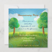 Niedliche Housewarming-Party Einladung (Rückseite)