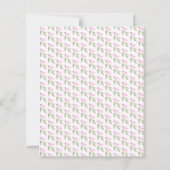 Niedliche Hübsch Blush Pink Florals Hochzeitsreise (Rückseite)