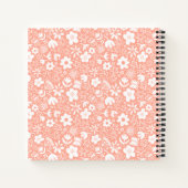 Niedliche hübsche Blume und lebhafte Insektenmädch Notizblock (Rückseite)