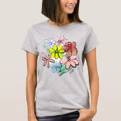 Niedliche, Hübsche BlumenBouquet T-Shirt (Vorderseite)