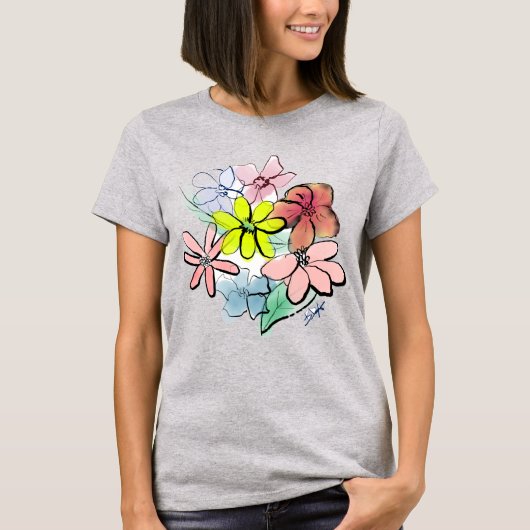 Niedliche, Hübsche BlumenBouquet T-Shirt (Vorderseite)