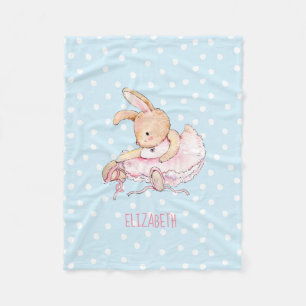 Niedliche Hübsche Girly Ballerina Rabbit Girls Fleecedecke