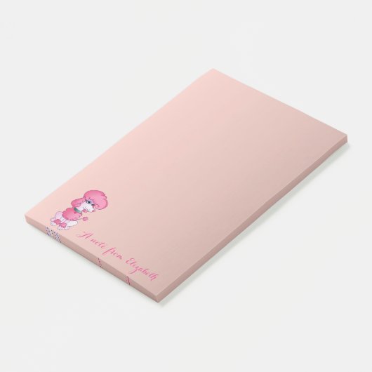 Niedliche, hübsche Girly ,Dog Post-it Klebezettel (angewinkelt)