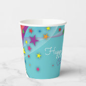 Niedliche Hübsche Girly Rainbow Stars Sky Clouds & Pappbecher (Links)