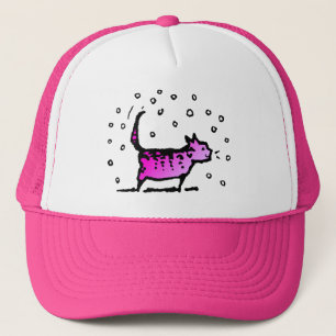 Niedliche hübsche Girly rosa Katze Truckerkappe