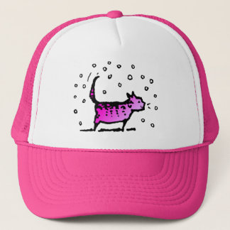 Niedliche hübsche Girly rosa Katze Truckerkappe