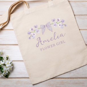 Niedliche Hübsche Lavendel-Blumenblume Tragetasche