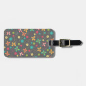 Niedliche, hübsche, mädchenhafte, farbenfrohe Schm Gepäckanhänger (Vorderseite horizontal)