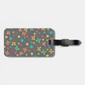 Niedliche, hübsche, mädchenhafte, farbenfrohe Schm Gepäckanhänger (Rückseite horizontal)