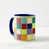Niedliche hübsche Patchwork-Mosaik-Muster-Tasse Tasse (Vorderseite Links)