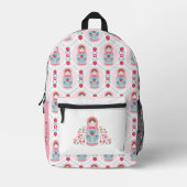 Niedliche Hübsche Pink Girls School Bedruckter Rucksack (Vorderseite)