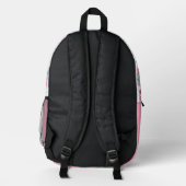 Niedliche Hübsche Pink Girls School Bedruckter Rucksack (Rückseite)