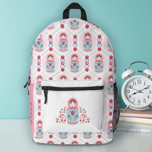 Niedliche Hübsche Pink Girls School Bedruckter Rucksack