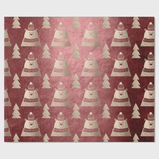 Niedliche hübsche Rose Geschenkpapier (Flach)