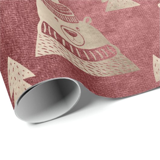 Niedliche hübsche Rose Geschenkpapier (Rolleneckpunkt)