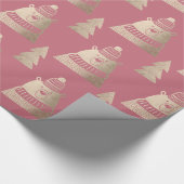 Niedliche hübsche Rose Geschenkpapier (Ecke)