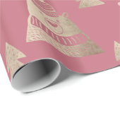 Niedliche hübsche Rose Geschenkpapier (Rolleneckpunkt)