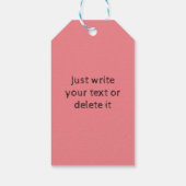 Niedliche Hugs&Kisses XOXO Rosa Liebe am Valentins Geschenkanhänger (Rückseite)