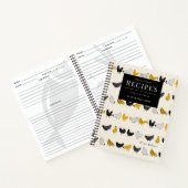 Niedliche Hühner Favoritenrezepte Foto Notizblock (Innenseite)