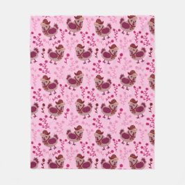 Niedliche Hühner Fleecedecke