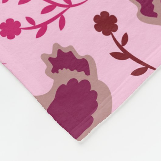 Niedliche Hühner Fleecedecke (Ecke)