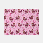 Niedliche Hühner Fußmatte (Vorderseite)