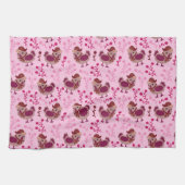 Niedliche Hühner Geschirrtuch (Horizontal)