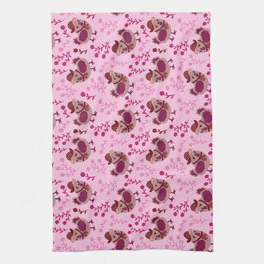 Niedliche Hühner Geschirrtuch (Vertikal)