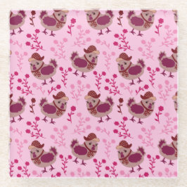 Niedliche Hühner Glasuntersetzer