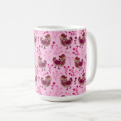 Niedliche Hühner Kaffeetasse (VorderseiteRechts)