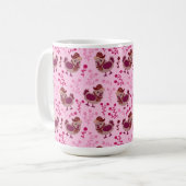 Niedliche Hühner Kaffeetasse (Vorderseite Links)