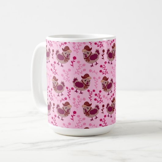 Niedliche Hühner Kaffeetasse (Vorderseite Links)