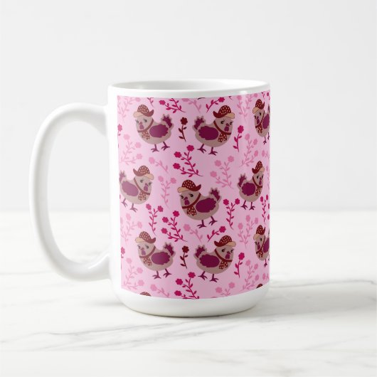Niedliche Hühner Kaffeetasse (Links)
