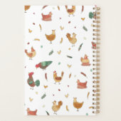 Niedliche Hühner Planer (Rückseite)